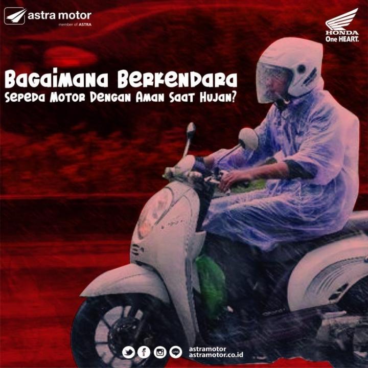 Bagaimana Berkendara Sepeda Motor Dengan Aman Saat Hujan?